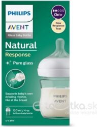 Najlacnejšie Avent Philips fľaša Natural Response sklenená transparentní 120 ml">