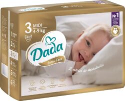 Najlacnejšie Dada Extra Care 3 Midi 4-9 kg 40 ks">